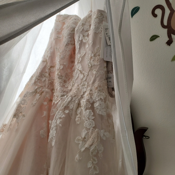 Wedding dress with matching veil - Picture 5 of 7